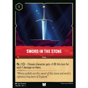 Sword In The Stone 136/204 Disney Lorcana TCG Rise of the Floodborn