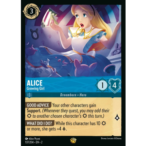 Legendary Alice - Growing Girl 137/204 Disney Lorcana TCG Rise of the Floodborn