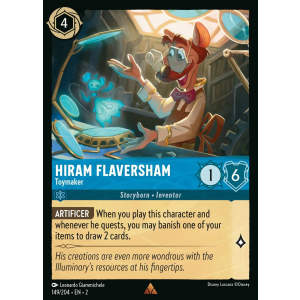 Hiram Flaversham - Toymaker 149/204 Disney Lorcana TCG Rise of the Floodborn