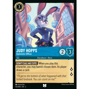 Judy Hopps - Optimistic Officer 152/204 Disney Lorcana TCG Rise of the Floodborn