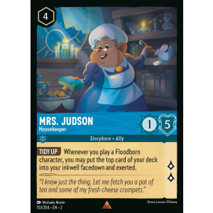 Mrs. Judson - Housekeeper 153/204 Disney Lorcana TCG Rise of the Floodborn