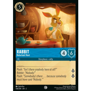 Rabbit - Reluctant Host 158/204 Disney Lorcana TCG Rise of the Floodborn