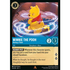 Winnie The Pooh - Having A Think 161/204 Disney Lorcana TCG Rise of the Floodborn