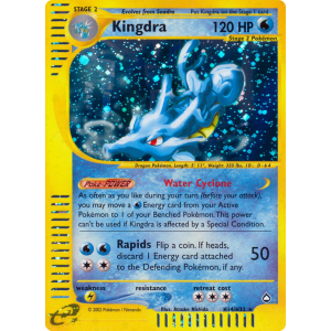 Rare Holo Kingdra H14/147 Pokemon TCG E-Card Aquapolis