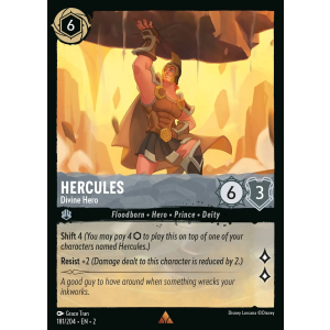 Hercules - Divine Hero 181/204 Disney Lorcana TCG Rise of the Floodborn