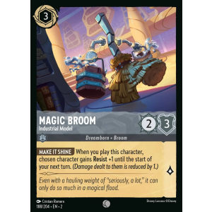 Magic Broom - Industrial Model 188/204 Disney Lorcana TCG Rise of the Floodborn