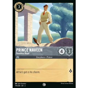 Prince Naveen - Penniless Royal 191/204 Disney Lorcana TCG Rise of the Floodborn