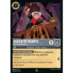 Queen Of Hearts - Capricious Monarch 192/204 Disney Lorcana TCG Rise of the Floodborn