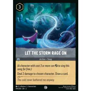 Let The Storm Rage On 199/204 Disney Lorcana TCG Rise of the Floodborn