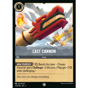 Last Cannon 202/204 Disney Lorcana TCG Rise of the Floodborn