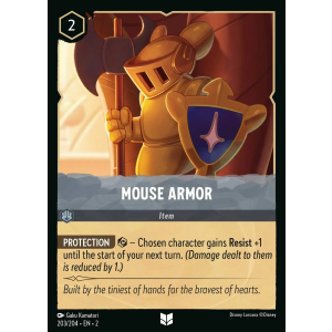 Mouse Armor 203/204 Disney Lorcana TCG Rise of the Floodborn