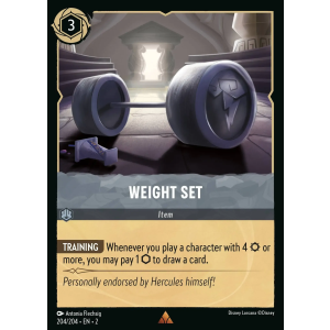 Weight Set 204/204 Disney Lorcana TCG Rise of the Floodborn