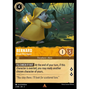 Bernard - Brand-New Agent 2/204 Disney Lorcana TCG Into the Inklands