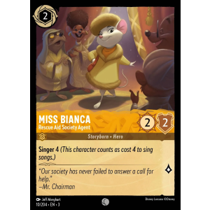 Miss Bianca - Rescue Aid Society Agent 10/204 Disney Lorcana TCG Into the Inklands