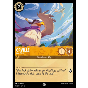 Orville - Ace Pilot 13/204 Disney Lorcana TCG Into the Inklands