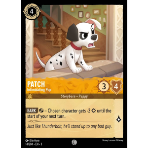 Patch - Intimidating Pup 14/204 Disney Lorcana TCG Into the Inklands