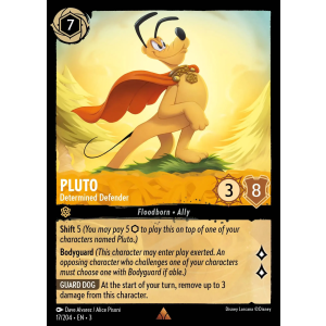 Pluto - Determined Defender 17/204 Disney Lorcana TCG Into the Inklands