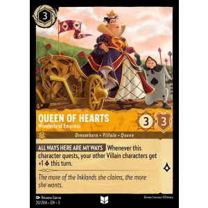 Queen of Hearts - Wonderland Empress 20/204 Disney Lorcana TCG Into the Inklands