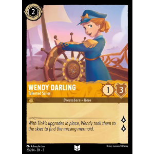 Wendy Darling - Talented Sailor 23/204 Disney Lorcana TCG Into the Inklands