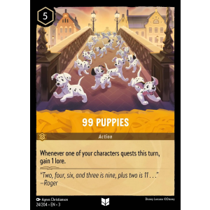 99 Puppies 24/204 Disney Lorcana TCG Into the Inklands