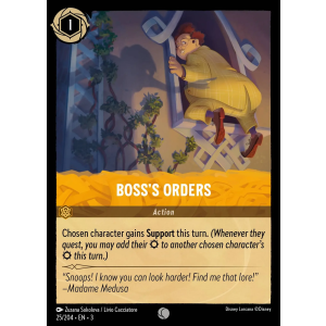 Boss's Orders 25/204 Disney Lorcana TCG Into the Inklands