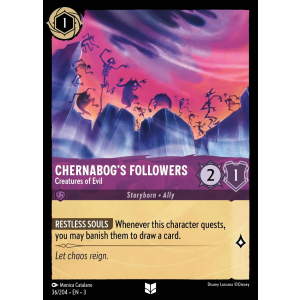 Chernabog's Followers - Creatures of Evil 36/204 Disney Lorcana TCG Into the Inklands