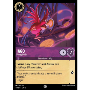 Iago - Pretty Polly 40/204 Disney Lorcana TCG Into the Inklands