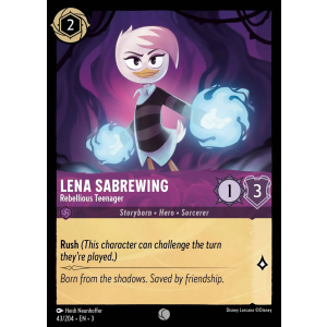 Lena Sabrewing - Rebellious Teenager 43/204 Disney Lorcana TCG Into the Inklands