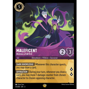 Legendary Maleficent - Mistress of All Evil 51/204 Disney Lorcana TCG Into the Inklands