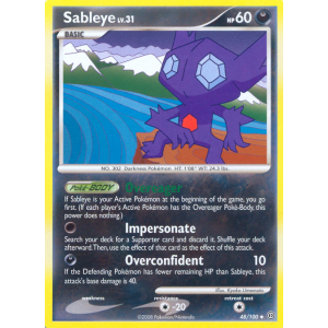 Sableye 48/100 Pokemon TCG Diamond & Pearl Stormfront