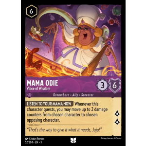 Mama Odie - Voice of Wisdom 52/204 Disney Lorcana TCG Into the Inklands