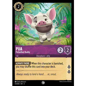 Pua - Potbellied Buddy 53/204 Disney Lorcana TCG Into the Inklands