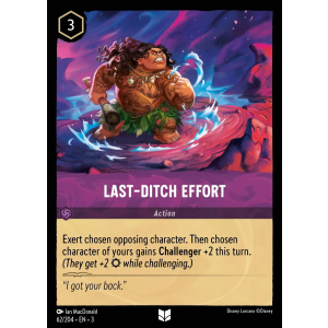 Last-Ditch Effort 62/204 Disney Lorcana TCG Into the Inklands