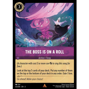 The Boss Is On A Roll 63/204 Disney Lorcana TCG Into the Inklands