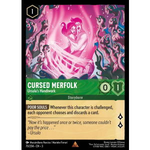 Cursed Merfolk - Ursula's Handiwork 70/204 Disney Lorcana TCG Into the Inklands