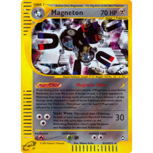 Rare Holo Magneton H16/147 Pokemon TCG E-Card Aquapolis