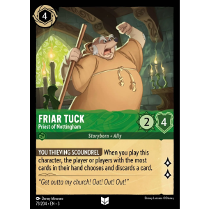 Friar Tuck - Priest of Nottingham 73/204 Disney Lorcana TCG Into the Inklands