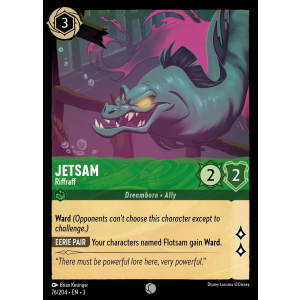 Jetsam - Riffraff 76/204 Disney Lorcana TCG Into the Inklands