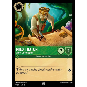 Milo Thatch - Clever Cartographer 79/204 Disney Lorcana TCG Into the Inklands