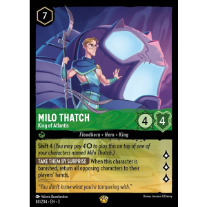 Legendary Milo Thatch - King of Atlantis 80/204 Disney Lorcana TCG Into the Inklands