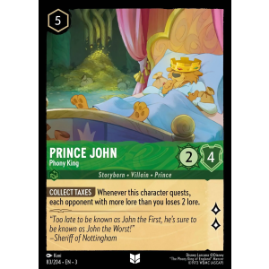 Prince John - Phony King 83/204 Disney Lorcana TCG Into the Inklands