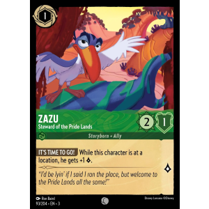 Zazu - Steward of the Pride Lands 93/204 Disney Lorcana TCG Into the Inklands