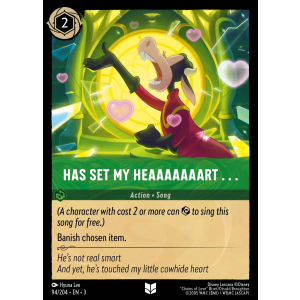 Has Set My Heaaaaaaart . . . 94/204 Disney Lorcana TCG Into the Inklands