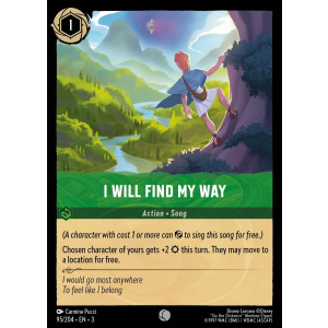 I Will Find My Way 95/204 Disney Lorcana TCG Into the Inklands