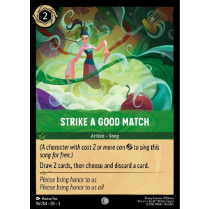 Strike A Good Match 96/204 Disney Lorcana TCG Into the Inklands