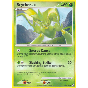 Scyther 49/100 Pokemon TCG Diamond & Pearl Stormfront