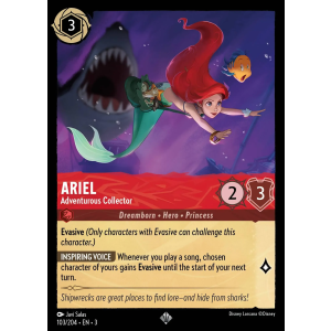 Super Rare Ariel - Adventurous Collector 103/204 Disney Lorcana TCG Into the Inklands