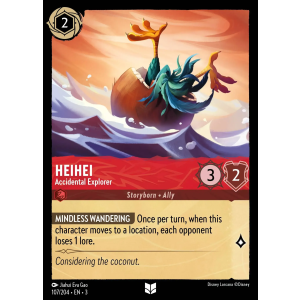 HeiHei - Accidental Explorer 107/204 Disney Lorcana TCG Into the Inklands