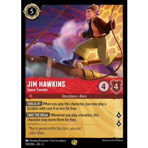 Legendary Jim Hawkins - Space Traveler 109/204 Disney Lorcana TCG Into the Inklands