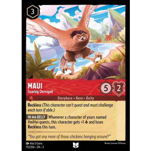 Maui - Soaring Demigod 113/204 Disney Lorcana TCG Into the Inklands